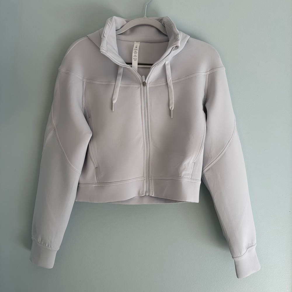 Lululemon Rogue Renegade Zip Hoodie BRAND NEW size 6 arctic white